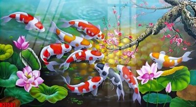 File in mica File tranh gốc in tranh tường nền tổng hợp H31581 (bản gốc) làm vách ngăn