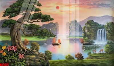 File in trần File tranh gốc in tranh tường nền tổng hợp H31677 (bản gốc) hoa văn