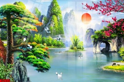 File gốc File tranh gốc in tranh tường nền tổng hợp H31695 cho in ấn và thiết kế