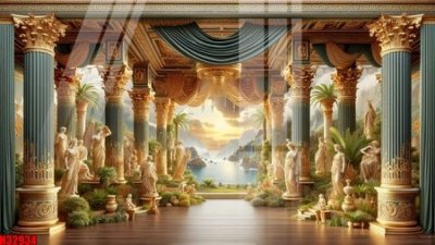 File gốc File tranh gốc in tranh tường nền tổng hợp H32934 (in lụa) tranh thuận buồm