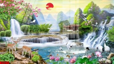 File gốc File tranh gốc in tranh tường nền tổng hợp H33183 (AI/EPS) cho in ấn