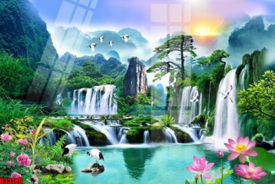 Download file File tranh gốc in tranh tường nền tổng hợp H33189 (gốc) in mica cao cấp