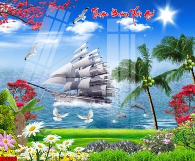 Tải file File tranh gốc in tranh tường nền tổng hợp H33656 (gốc) chủ đề phong thủy