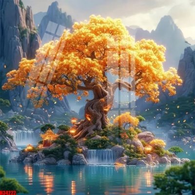 File gốc File tranh gốc in tranh tường nền tổng hợp H34222 (in tráng gương) nghệ thuật