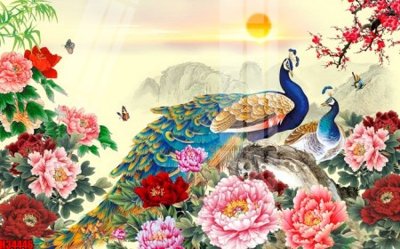 File in lụa File tranh gốc in tranh tường nền tổng hợp H34446 (phong cảnh) File tranh gốc in tranh tường nền tổng hợp H34446