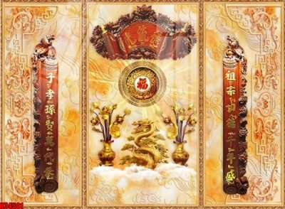 File gốc File tranh gốc in tranh tường nền tổng hợp H34501 (in 3D) cho trang trí