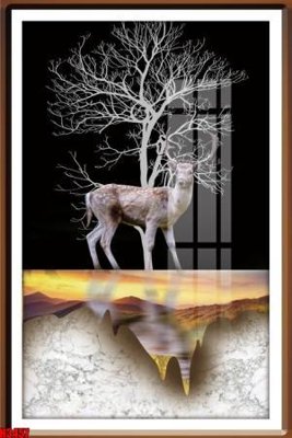 File gốc File tranh decor tranh bộ treo tường tổng hợp H3457 (in 3D) nghệ thuật