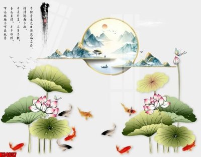 File in trần File tranh gốc in tranh tường nền tổng hợp H34657 (bản gốc) 5D