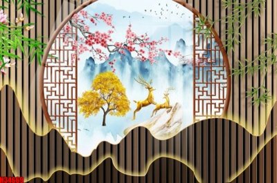 Tải file gốc File tranh gốc in tranh tường nền tổng hợp H34669 (bản PSD) gốc