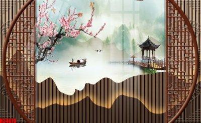 File gốc File tranh gốc in tranh tường nền tổng hợp H34670 (thiết kế) cho in ấn