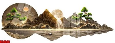 File PSD in ấn File tranh gốc in tranh tường nền tổng hợp H34686 (chất lượng cao)