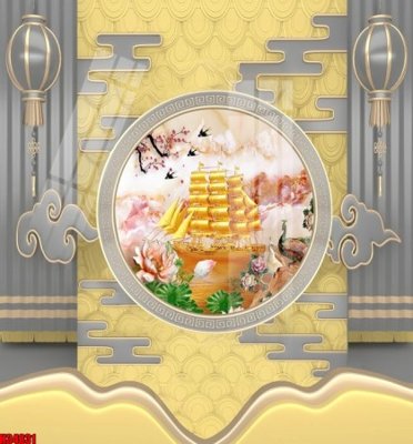 File gốc File tranh gốc in tranh tường nền tổng hợp H34831 (in tráng gương) hiện đại