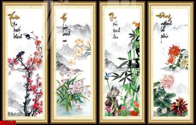 File tranh File tranh gốc in tranh tường nền tổng hợp H35041 (gốc) phong cách tối giản