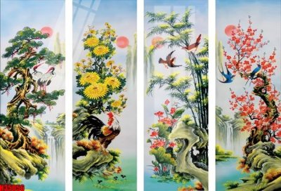 File tranh File tranh gốc in tranh tường nền tổng hợp H35056 (gốc) phong cách tối giản