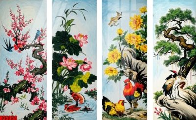 File tranh File tranh gốc in tranh tường nền tổng hợp H35058 (bản gốc) in lụa 3D