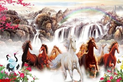 Download file gốc File tranh gốc in tranh tường nền tổng hợp H35185 (in lụa) tranh 3D