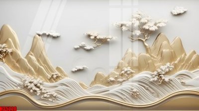 File gốc File tranh gốc in tranh tường nền tổng hợp H35220 (in mica) trang trí