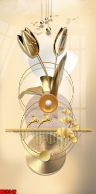 File gốc File tranh gốc in tranh tường nền tổng hợp H35942 (in lụa) họa tiết 3D