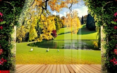 File tranh File tranh gốc in tranh tường nền tổng hợp H36907 (bản gốc) in lụa 3D