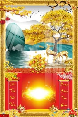 File gốc File tranh gốc in tranh tường nền tổng hợp H37244 (in lụa) trang trí tường