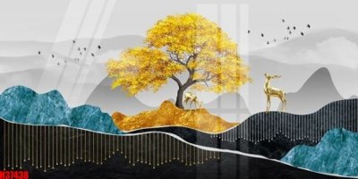 Ảnh gốc File tranh gốc in tranh tường nền tổng hợp H37438 (độ nét cao) in tráng gương