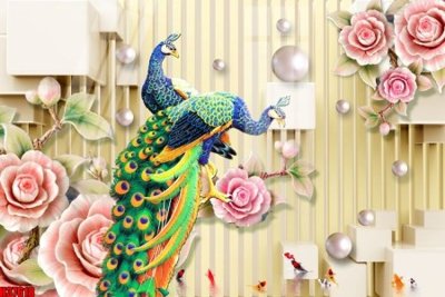 Tải file File tranh gốc in tranh tường nền tổng hợp H37618 (gốc) chủ đề hoa sen