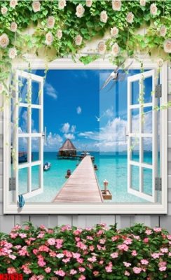 Hình ảnh file gốc in trần nhà File tranh gốc in tranh tường nền tổng hợp H37635