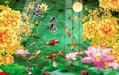 File in trần File tranh gốc in tranh tường nền tổng hợp H37766 (file gốc) hoa văn 3D