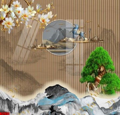 File gốc File tranh gốc in tranh tường nền tổng hợp H37931 (bản quyền) cho in ấn