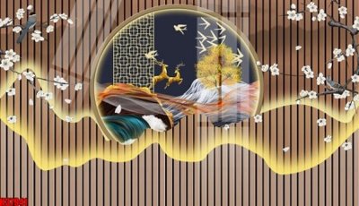 File PSD File tranh gốc in tranh tường nền tổng hợp H37941 (nguyên gốc) chất lượng cao