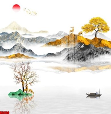 File ảnh File tranh gốc in tranh tường nền tổng hợp H38180 (gốc) in standee