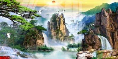 File tranh File tranh gốc in tranh tường nền tổng hợp H38227 (bản gốc) treo tường