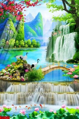 File gốc File tranh gốc in tranh tường nền tổng hợp H38242 (in mica) làm bảng hiệu