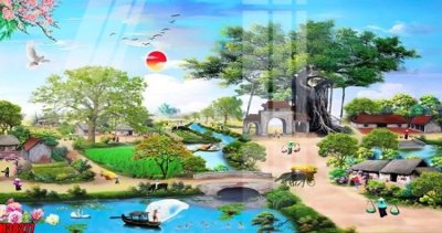 File gốc File tranh gốc in tranh tường nền tổng hợp H38277 (in mica) làm quà tặng