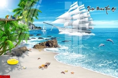 File gốc File tranh gốc in tranh tường nền tổng hợp H38286 (in lụa) tranh mã đáo