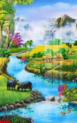 Ảnh gốc File tranh gốc in tranh tường nền tổng hợp H38343 (nét căng) in mica