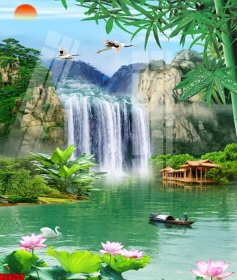 File gốc File tranh gốc in tranh tường nền tổng hợp H38359 (thiết kế) cho in ấn