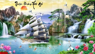 File gốc File tranh gốc in tranh tường nền tổng hợp H38370 (in lụa) cao cấp