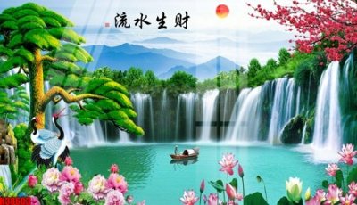 Download file gốc File tranh gốc in tranh tường nền tổng hợp H38603 (in lụa) hoa lá