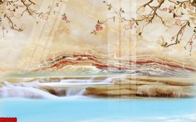 Tải file File tranh gốc in tranh tường nền tổng hợp H38889 (gốc) chủ đề hoa sen