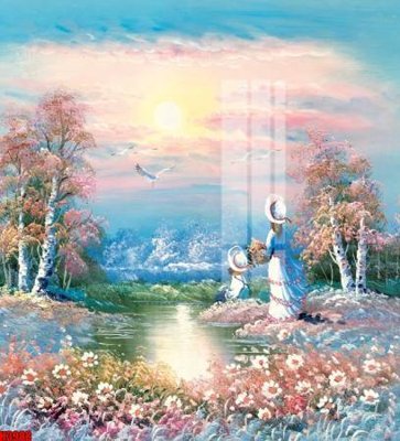 File tranh File tranh decor tranh bộ treo tường tổng hợp H3988 (gốc) in film