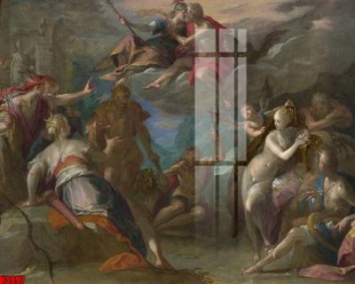 File gốc File tranh decor tranh bộ treo tường tổng hợp H3997 (in lụa) tranh phong thủy