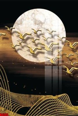 File gốc File tranh decor tranh bộ treo tường tổng hợp H4305 (in 3D) nghệ thuật