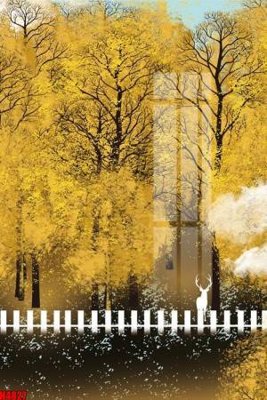 Ảnh gốc File tranh decor tranh bộ treo tường tổng hợp H4827 (nét căng) in mica