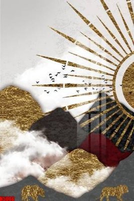 File in ấn cao cấp File tranh decor tranh bộ treo tường tổng hợp H5008 (file gốc)