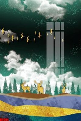 File tranh gốc File tranh decor tranh bộ treo tường tổng hợp H5094 (bản quyền) Filetranh.com