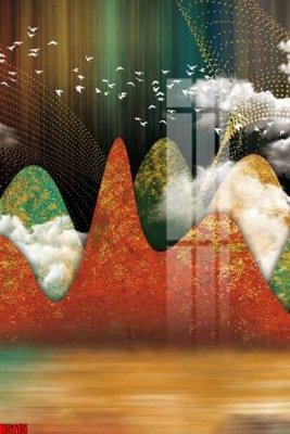 Tải file File tranh decor tranh bộ treo tường tổng hợp H5115 (PSD) cho in tranh kính