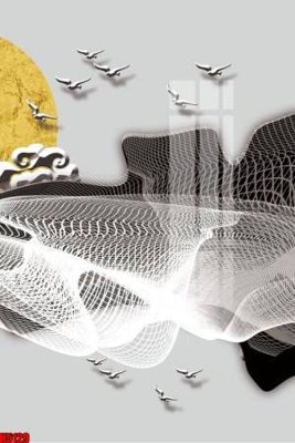 File tranh gốc File tranh decor tranh bộ treo tường tổng hợp H5129 chủ đề hiện đại