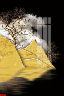 File in mica File tranh decor tranh bộ treo tường tổng hợp H5161 (bản gốc) làm vách ngăn