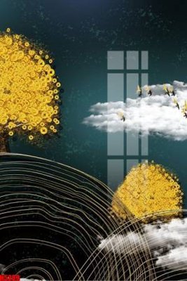 File ảnh File tranh decor tranh bộ treo tường tổng hợp H5209 (gốc) in biển hiệu